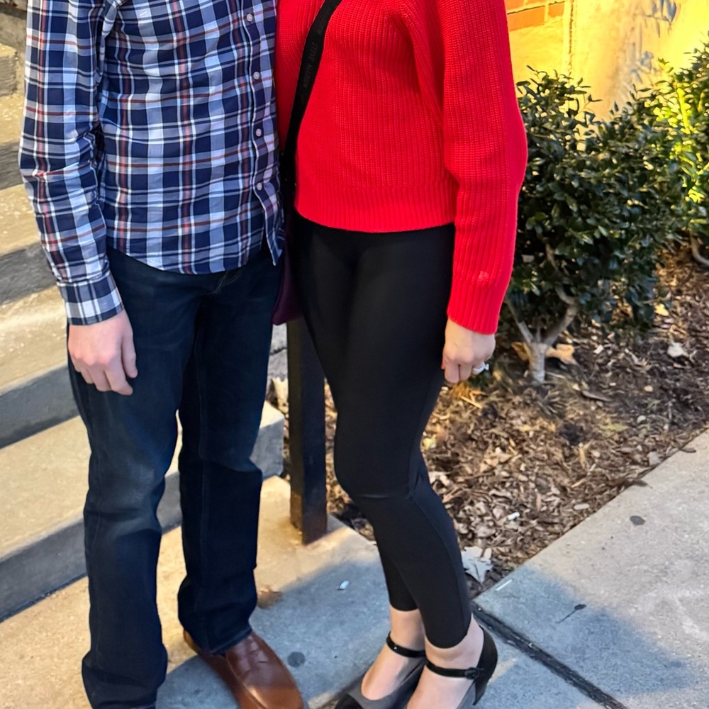 ✨Spanx Black Faux Leather Leggings✨